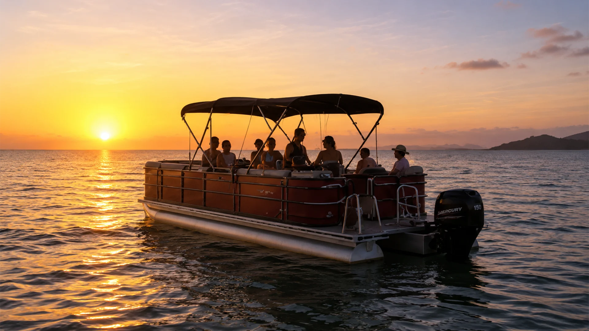 Sunset Boat en Guadeloupe au coucher de soleil